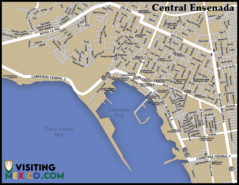 Ensenada Map | Visiting Mexico