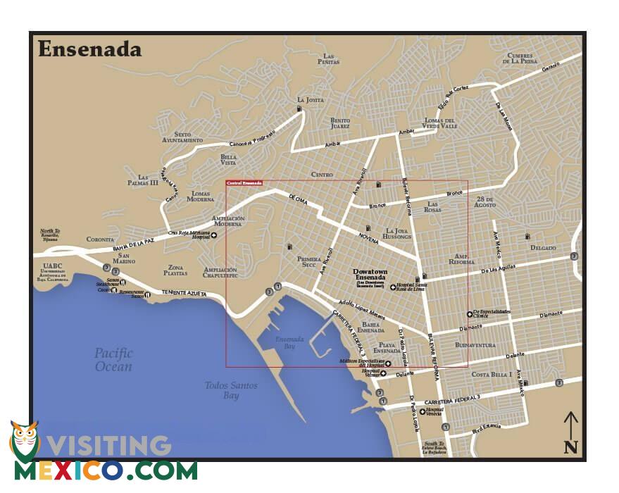 Ensenada Map