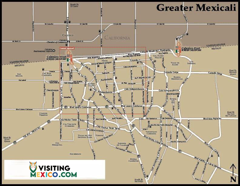 MEXICALI MAP