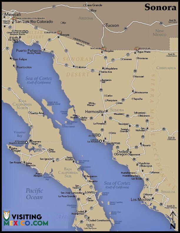 Sonora map