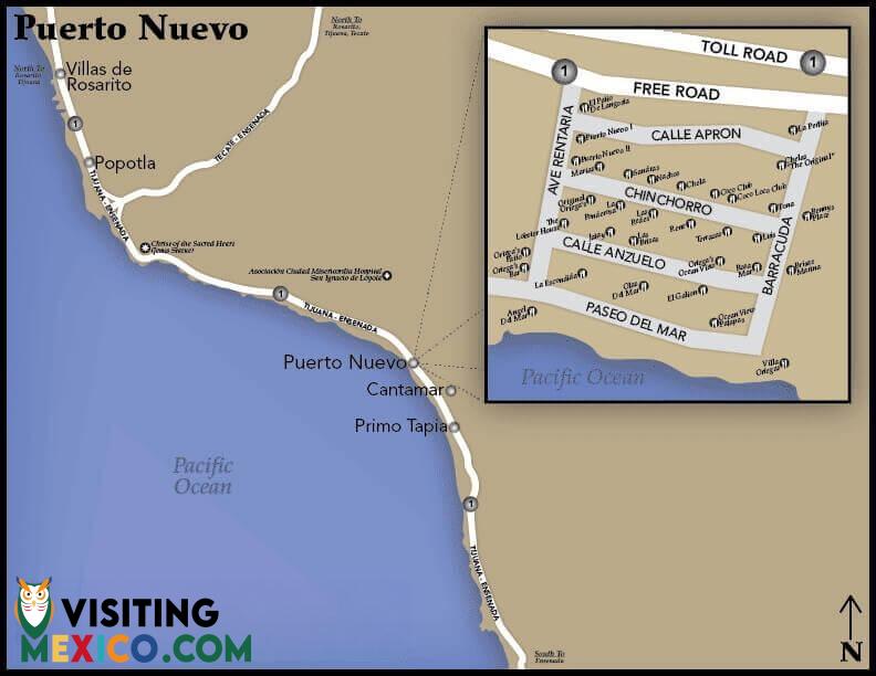 PUERTO NUEVO MAP