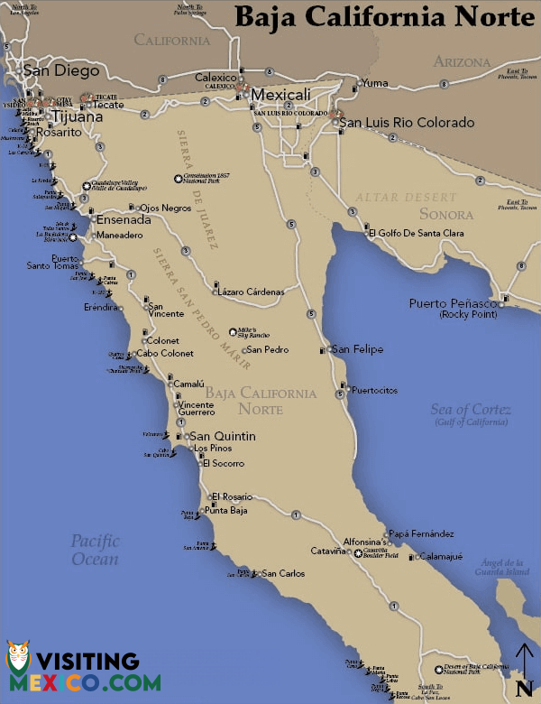 BAJA SURF MAP