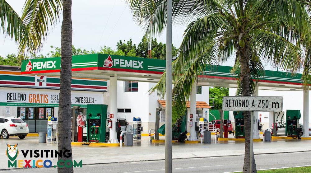 Pemex Gas station in Mexico