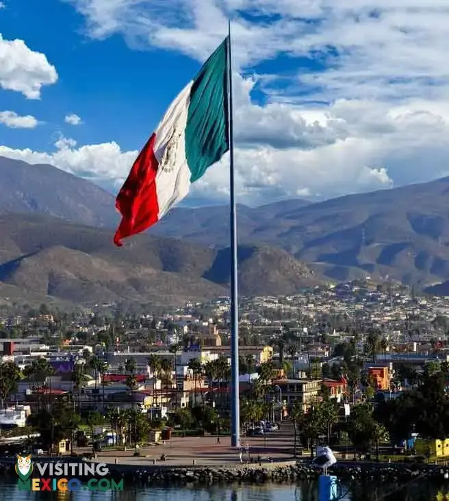 Mexican flag at the Port of Ensenada