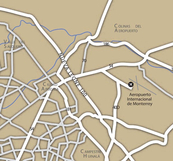 Monterrey Map Image