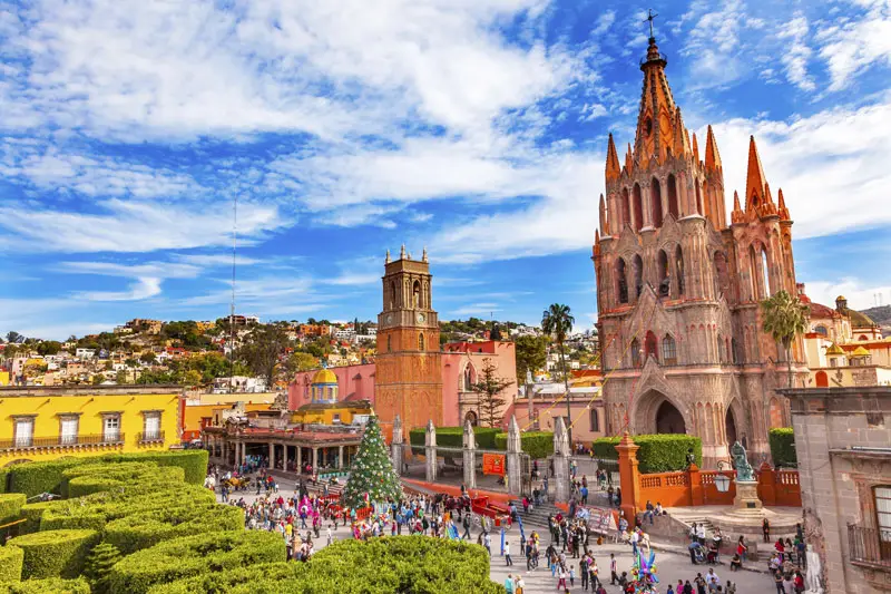 San Miguel De Allende Giant Cathedral Central Guanajuato